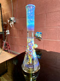 Beaker amber purplious 50by 7 14mm bowl