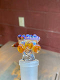 Bowl 18mm amber purplious c/l
