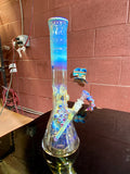 Beaker amber purplious 50by 7 14mm bowl