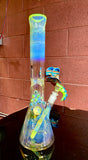 Beaker slyme green blue amber purple 50by 7 14mm bowl