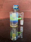 Ball vape dry catcher with push button carb 18mm green slyme