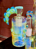 Large head banger dry catcher set Egyptian green koi Millie marble 18 mm ￼