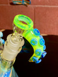 Beaker slyme green blue amber purple 50by 7 14mm bowl