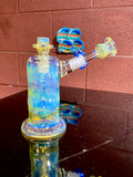 Ball vape Home Run Hitter and bowldetachable mouthpiece push button carb opaque aqua  18mm￼