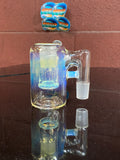 Ball vape dry catcher with push button carb 18mm ghost
