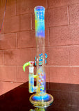 Large head banger 18mm Slyme Green / amber purple