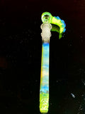 Beaker slyme green blue amber purple 50by 7 14mm bowl