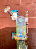 Ball vape Home run Hitter detachable mouthpiece, snorkel with push button carb amber purplious 18mm