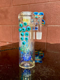 Ash catcher perk blue dream and opaque aqua suckers 18mm