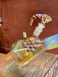 Beaker small amber purple 40by7