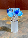 Bowl ghost/blue amber purple