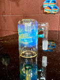 Dry catcher 14mm opaque aqua ￼