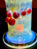 Ball Vape Home Run Hitter donut, diffuser, mouthpiece, push button carb pomegranate, and orange 18 mm