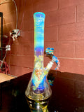 Beaker opaque, aqua lip caramel suckers squiggle marble 14 mm bowl 50 mm x 7 tube
