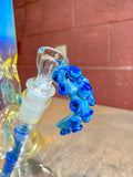 Beaker blue amber purple