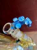 Large Head Banger Blue amber purple/ghost