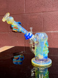 Ball Vape Home Run Hitter push button carb diffuser, mouthpiece, Egyptian green suckers 18 mm