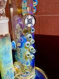 Large Head Banger 18mm blue, amber purple