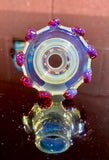 Ball vape bowl single hole with shelf 18mm red blizzard