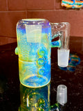 Large head banger dry catcher set Egyptian green koi Millie marble 18 mm ￼
