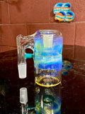 Dry catcher 14mm opaque aqua ￼