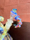Beaker amber purplious 50by 7 14mm bowl