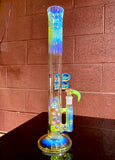Large head banger 18mm Slyme Green / amber purple
