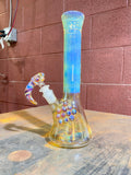 Beaker small amber purple 40by7