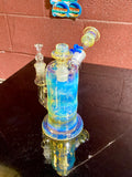 Ball vape Home Run Hitter and bowldetachable mouthpiece push button carb opaque aqua  18mm￼