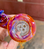 Bowl 18mm amber purple