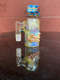 Dry catcher opaque aqua, caramel and amber purplious suckers 18mm