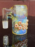 Dry catcher opaque aqua, caramel and amber purplious suckers 18mm