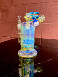 Ball vape Home Run Hitter and bowldetachable mouthpiece push button carb opaque aqua  18mm￼
