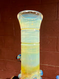 Beaker blue Amber purple 40mm by 7mm thick 14mm bowl