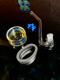 Turn your ash catcher into a bubbler, J Hook and fumed base set 18mm product photo