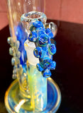 Large Head Banger 18mm blue, amber purple