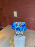 Bowl 18mm blue amber purple t/s