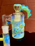 Large head banger dry catcher set Egyptian green koi Millie marble 18 mm ￼
