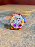 Bubbler 14mm amber purple