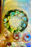 Beaker amber purplious 50by 7 14mm bowl