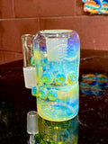 Large head banger dry catcher set Egyptian green koi Millie marble 18 mm ￼