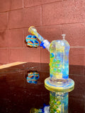 Ball Vape Home Run Hitter push button carb diffuser, mouthpiece, Egyptian green suckers 18 mm
