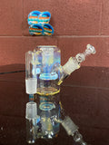 Ball vape dry catcher with push button carb 18mm ghost